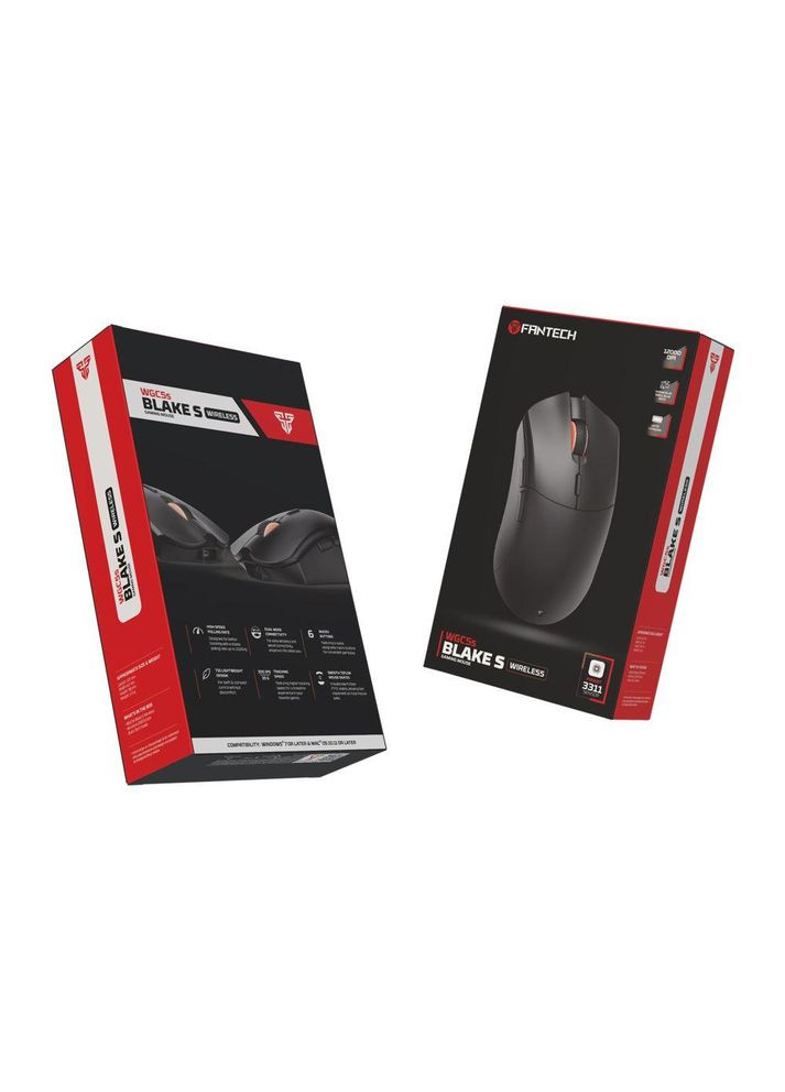 Игровая беспроводная мышь WGC5S Blake USB адаптер 2,4Ghz или Type-C,оптический сенсор Pixart 3325 Fantech (340935583)