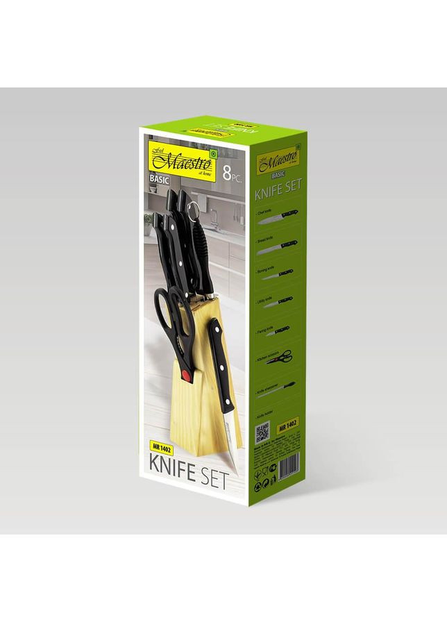 Набор кухонных ножей MR-1402 8 предметов Maestro комбинированные,