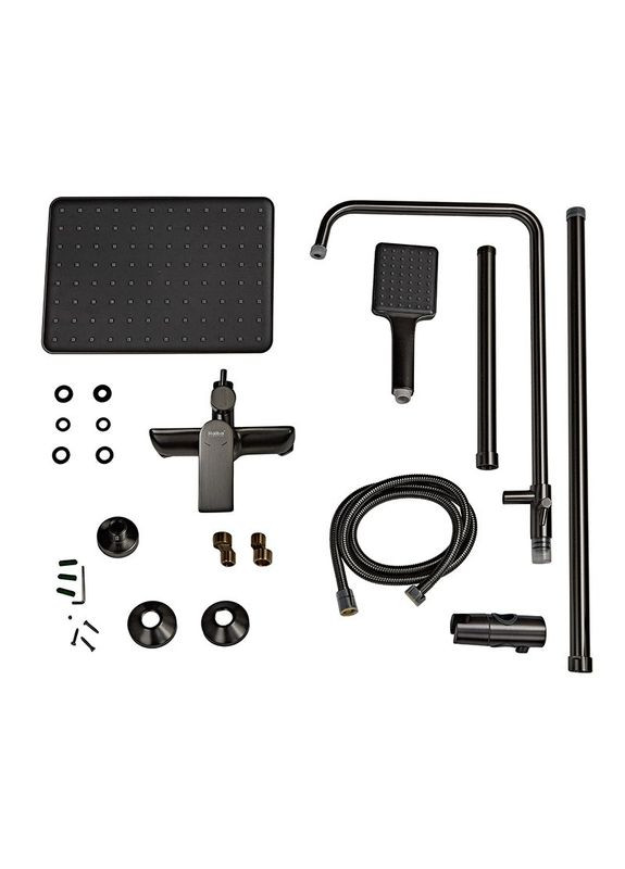 Душевая колонна со смесителем и удлинителем в комплекте Alex 003-J Graphite (HB3996) Haiba (322004738)