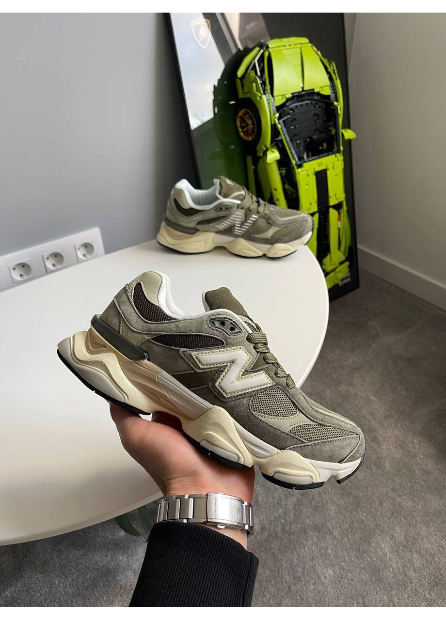 Кросівки жіночі і чоловічі New Balance 9060 JD Exclusive Olive | Нью Беланс 9060 оливкові No Brand оливкові демісезони (361668006)