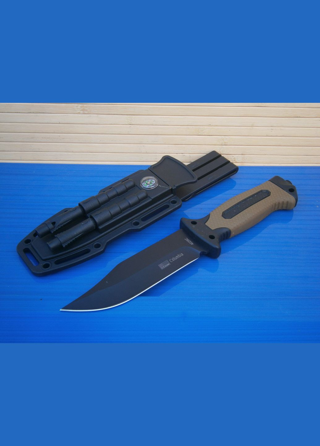 Columbia 4028С с чехлом 27 см огниво точилка свисток компас No Brand (302391764)