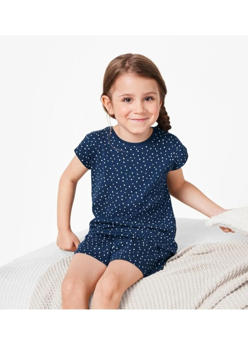 Синя всесезон піжама літня для дівчинки Lupilu