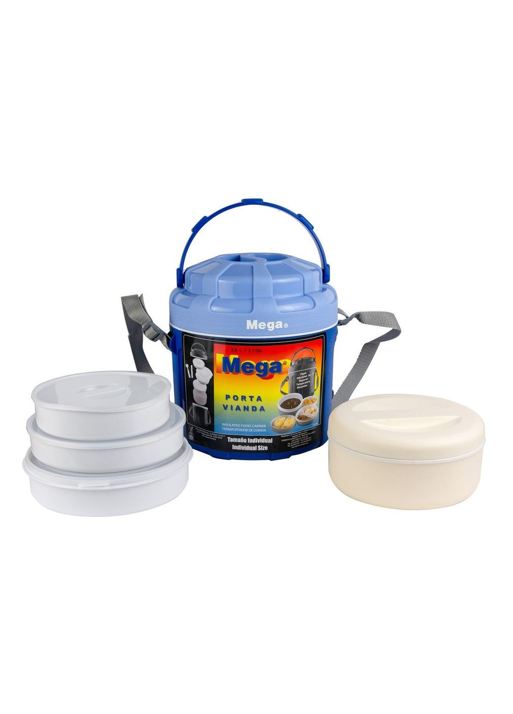 Изотермический контейнер Mega 2,6 л термобокс для еды пластиковый контейнер для сохранения тепла и холода ProDobro (367266562)