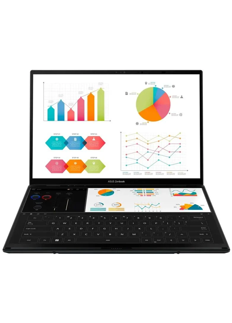 Ноутбук Zenbook Duo UX8406CA-PZ042X Inkwell Gray (90NB14X1-M001F0) Asus (360418568)