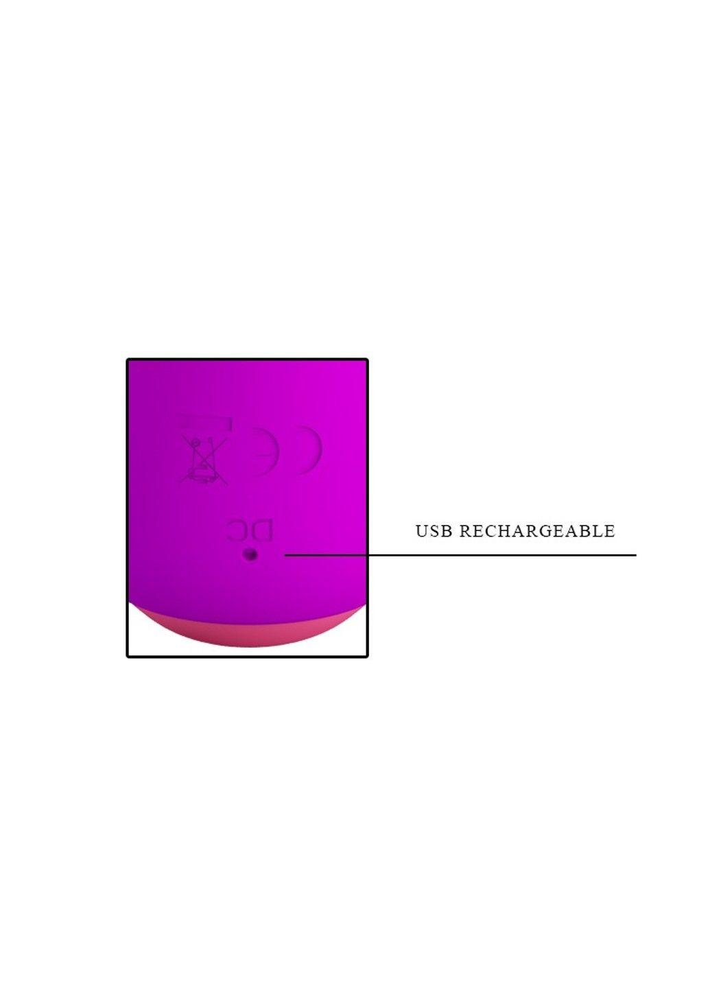 Вибратор Zachary с клиторальным стимулятором, фиолетовый Pretty Love (289784227)