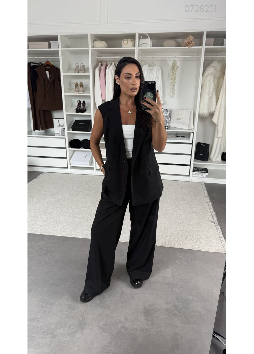 Женские брюки Брюки №8 (чёрный) 0708251 Peony (361676982)