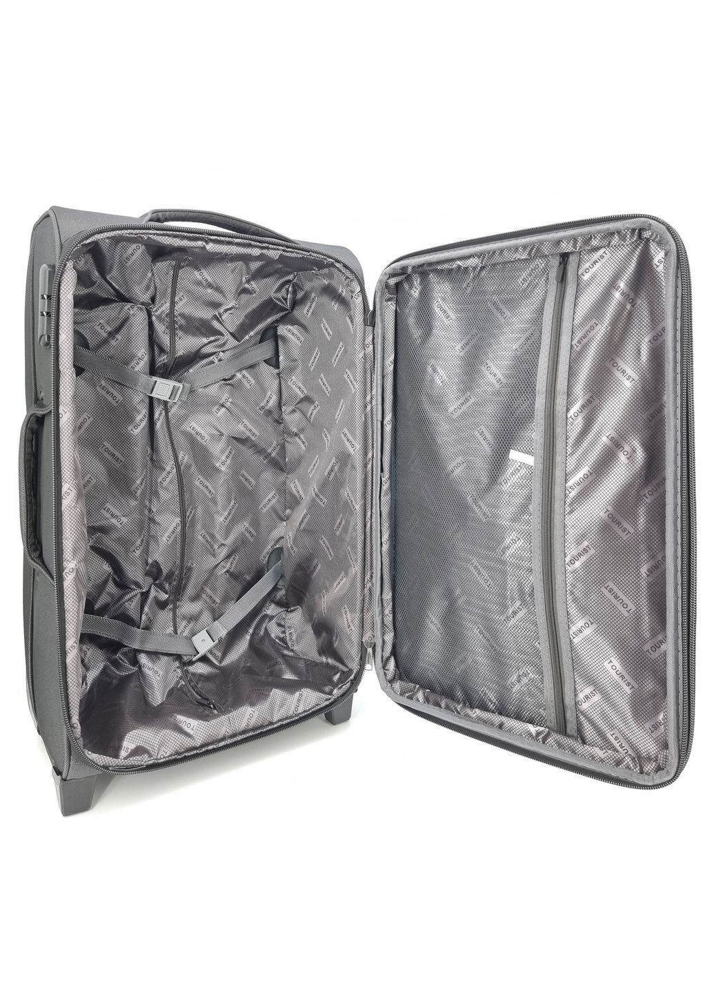 Дорожений великий L чемодан 812 на 2 колесах чорний хамелеон Tourist (315440604)