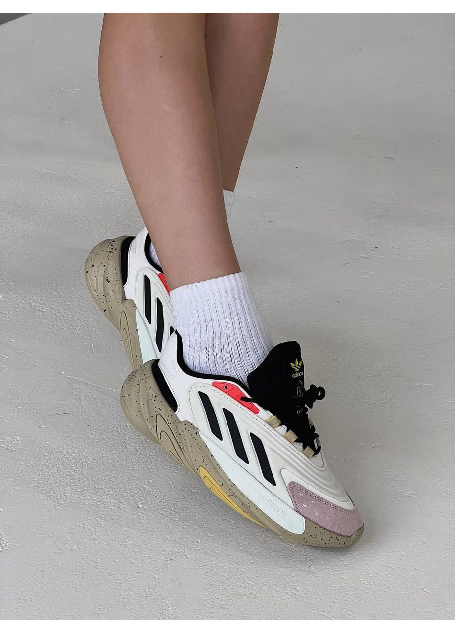 Рожеві Осінні кросівки чоловічі adidas ozelia grey pink адідас озелія No Brand