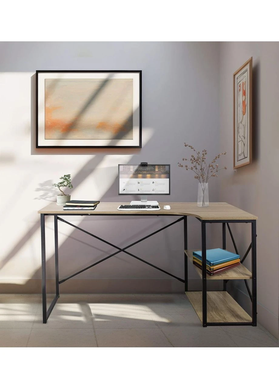 Практичний комп'ютерний стіл Comfy в стилі Loft Коричневий Jumi (375855683)