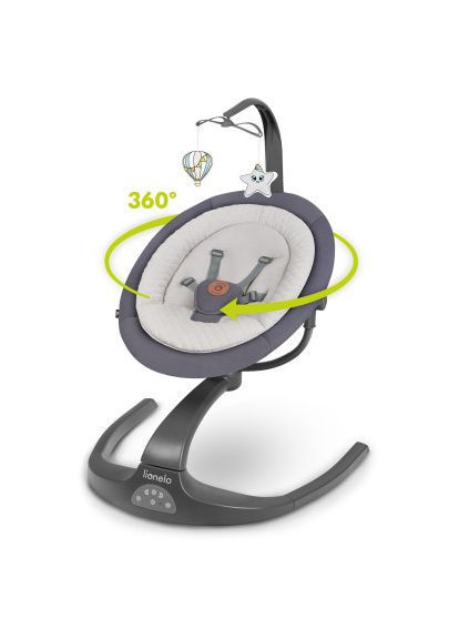 Крісло-гойдалка (LO-) Lionelo Rina grey concrete (369883515)