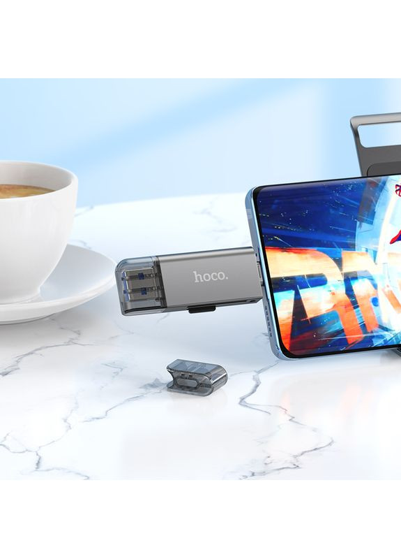 USB-хаб USB/Type-C 3.0 High-Speed Card Reader (6942007604819) Hoco HB39 (369609549)