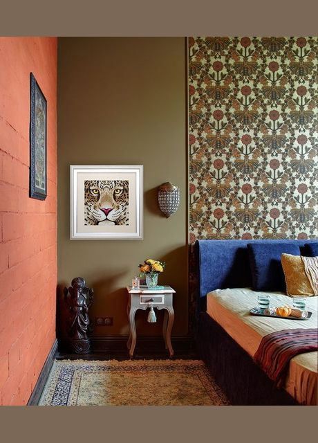 Набор для вышивки бисером "Леопард", 40х40 см No Brand (340486041)