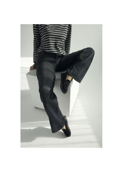 Vm-Villomi Туфлі чорні на широку ніжку Натуральна замша/шкіра р. (07901) чорний з, україна — (324834823)