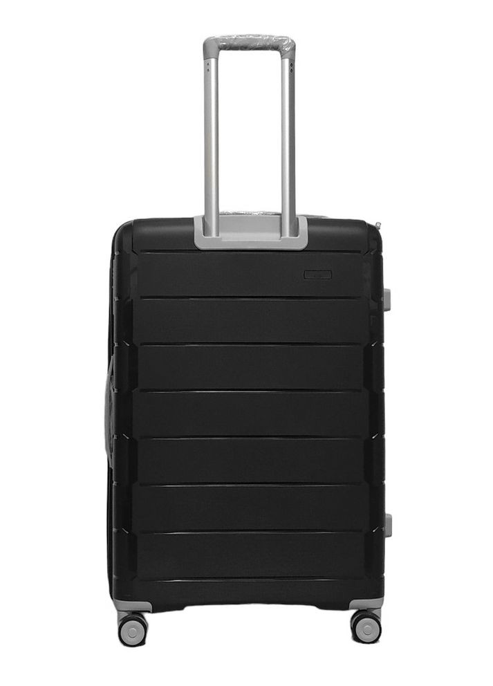 Чемодан большой L полипропилен 20303 76×53×33см 108+17л Чёрный Snowball (297643478)