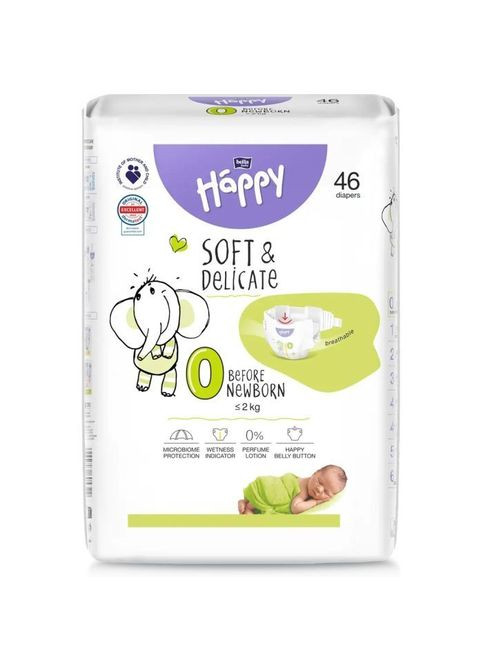 Підгузки (5900516605322) Bella Happy 0 Before New Born 46 шт (357436179)