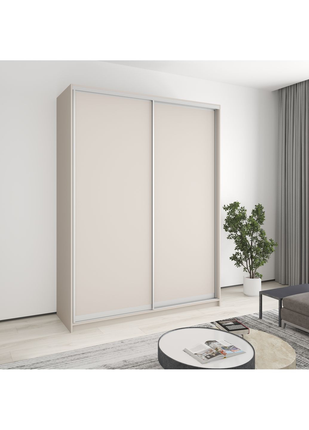 Шкаф-купе двухдверный Комбо AL 2ДСП 180x60x240 см (MBS-4083) MebelStar (359449355)