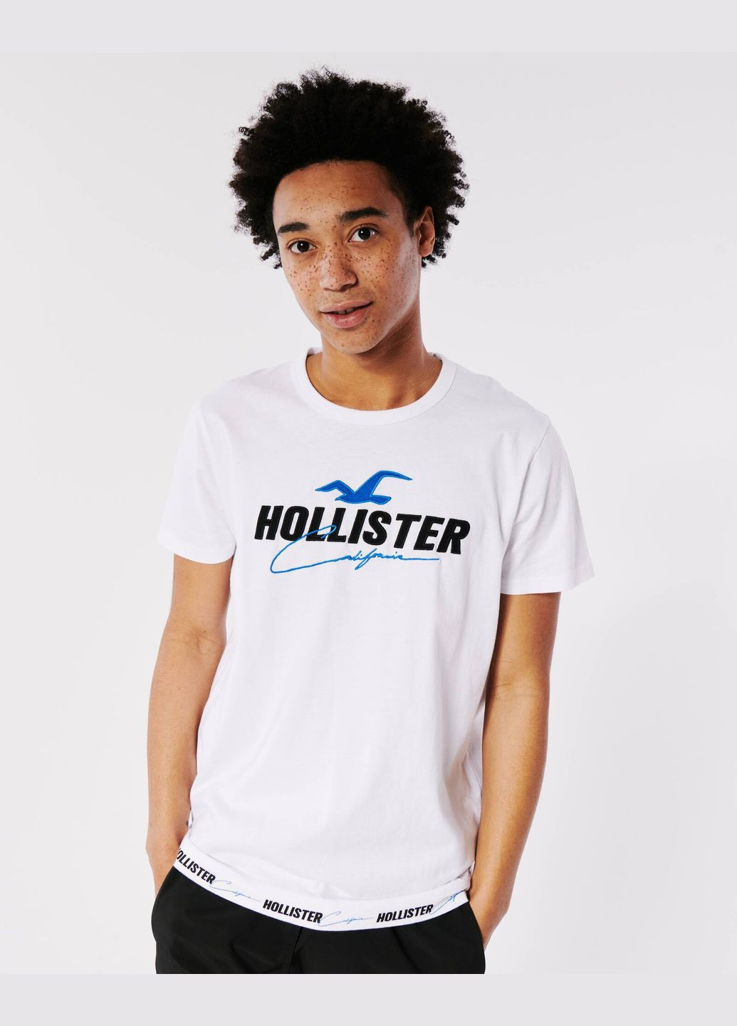 Біла футболка hc9337 Hollister