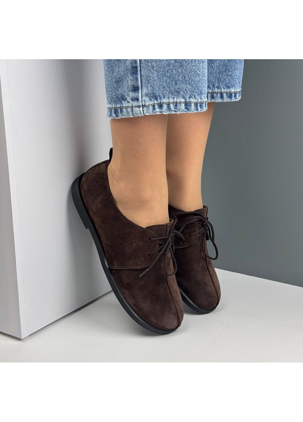 No Brand 330 Анатомические туфли Замшевые Коричневые коричневый з натуральная замша, — демисезон (335365738)