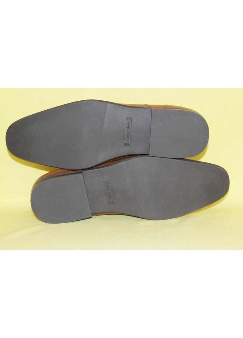 Коричневые классические туфли мужские, размер 46 Calvin Klein на шнурках