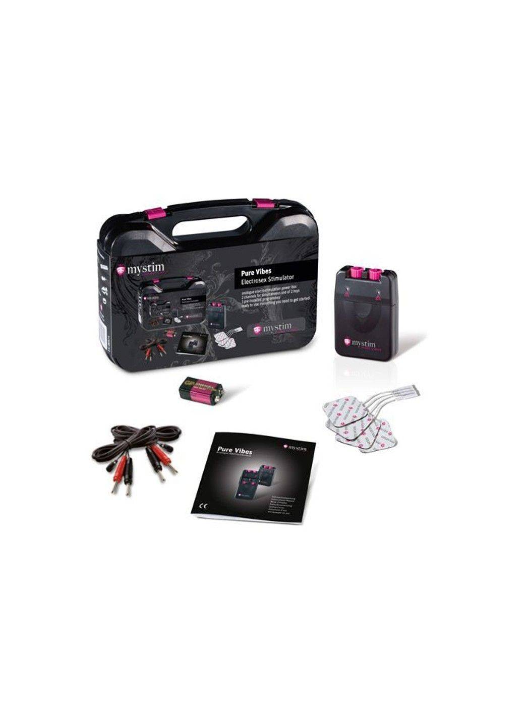 Электростимулятор Pure Vibes 2 канала 3 программы механические переключатели для БДСМ и стимуляции Mystim (298572645)