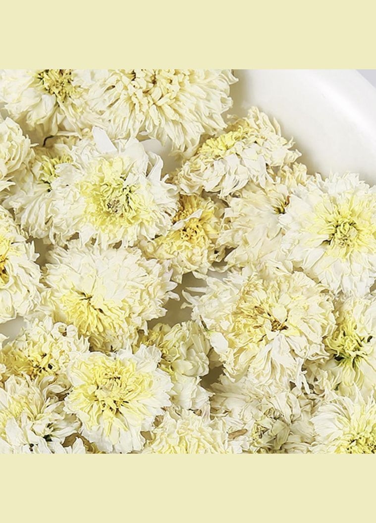 Чай Хризантема Біла Чаєман, вищий сорт липнева, сушені квіти 100 г No Brand (335868631)