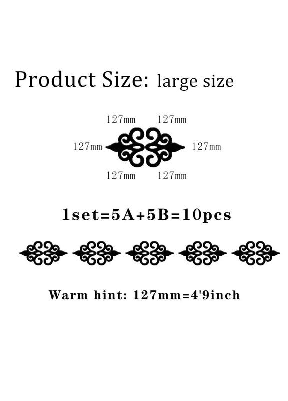 Дзеркальні пластикові наклейки Наконечник срібло 10 шт 127 х 127 мм Б153 No Brand (302242125)
