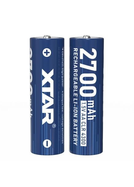 Акумулятор літій-іонний AA/HR6 1,5V 4300mWh/2700mAh XTAR (370778474)