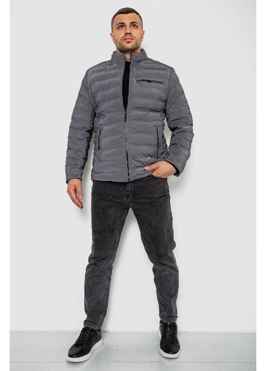 Сіра демісезонна куртка чоловіча демісезонна, колір сірий, 214r833к Ager