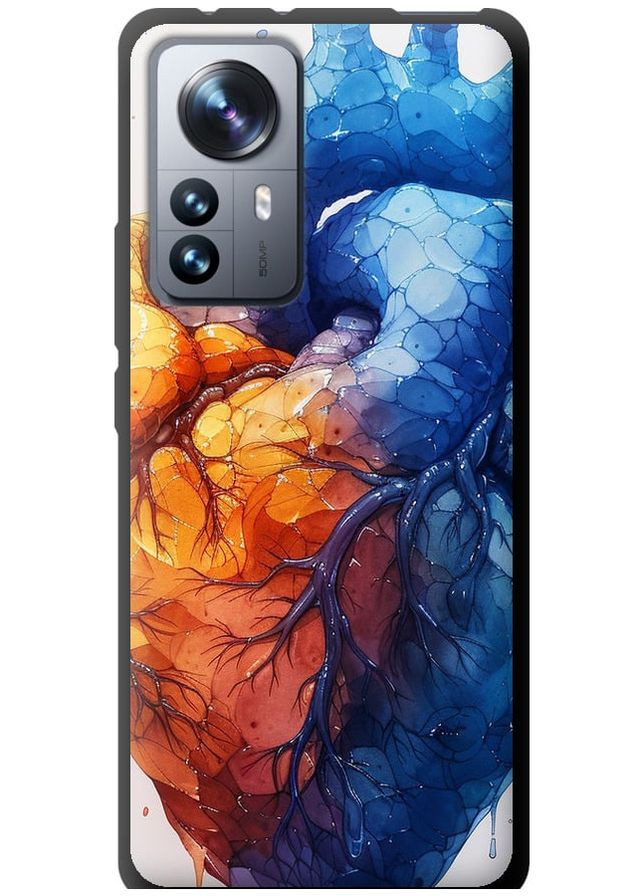 TPU черный чехол 'Арт-сердце' для Endorphone Xiaomi 12 Pro (285113588)