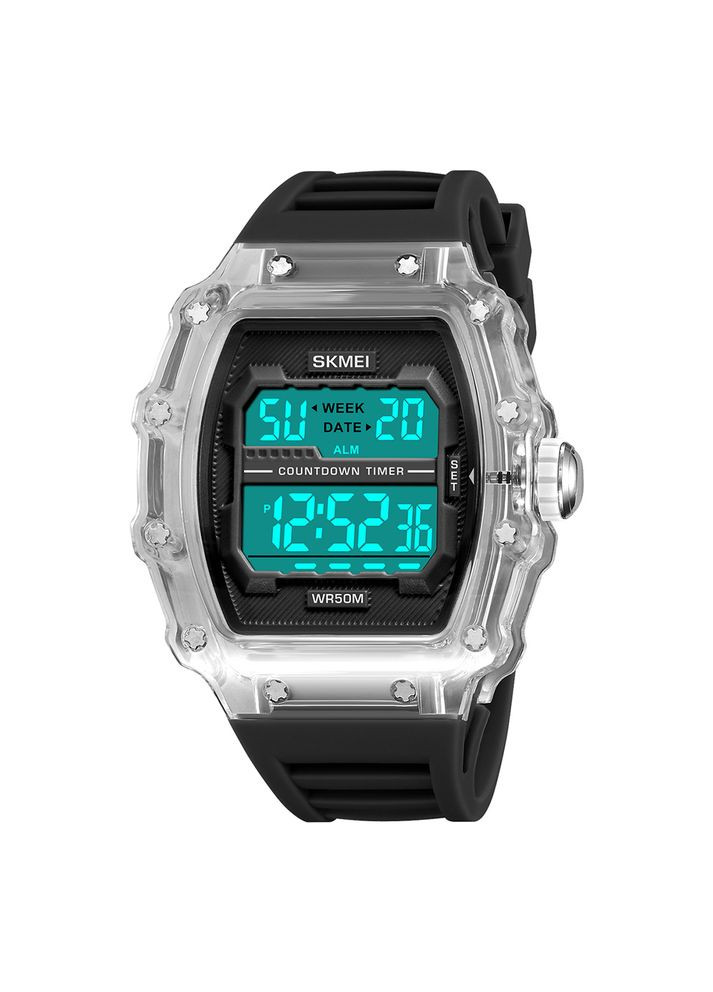 2296WTBK White-Black электронный спортивный, сasual Skmei (324103784)