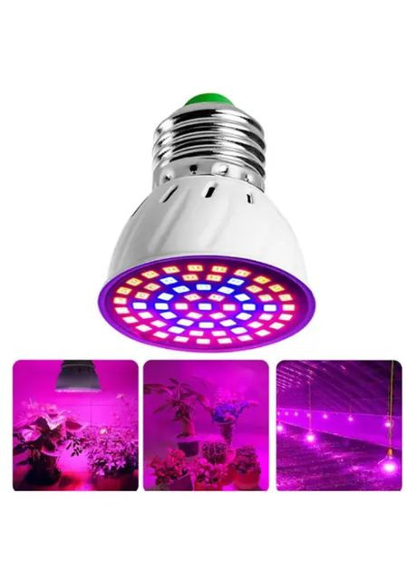Фито-лампа, LED светодиодная 60 светодиодов, 220 v. полного спектра для выращивания растений No Brand (292866368)