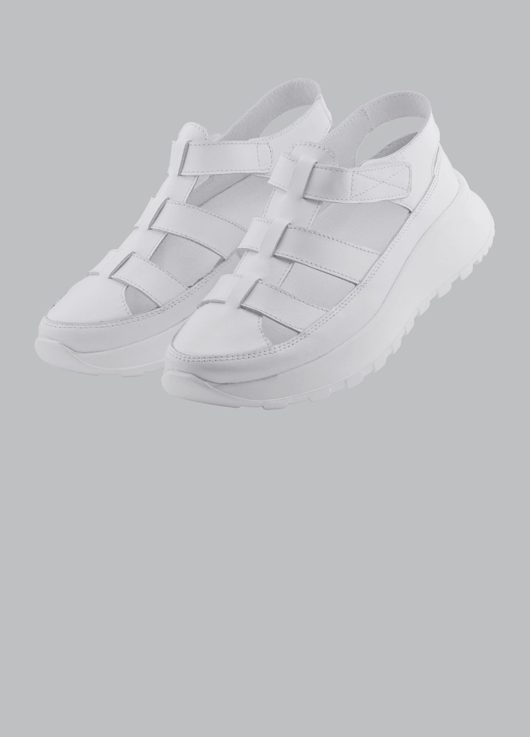 Жіночі сандалі шкіряні білі (0112) Bahram (324227213)