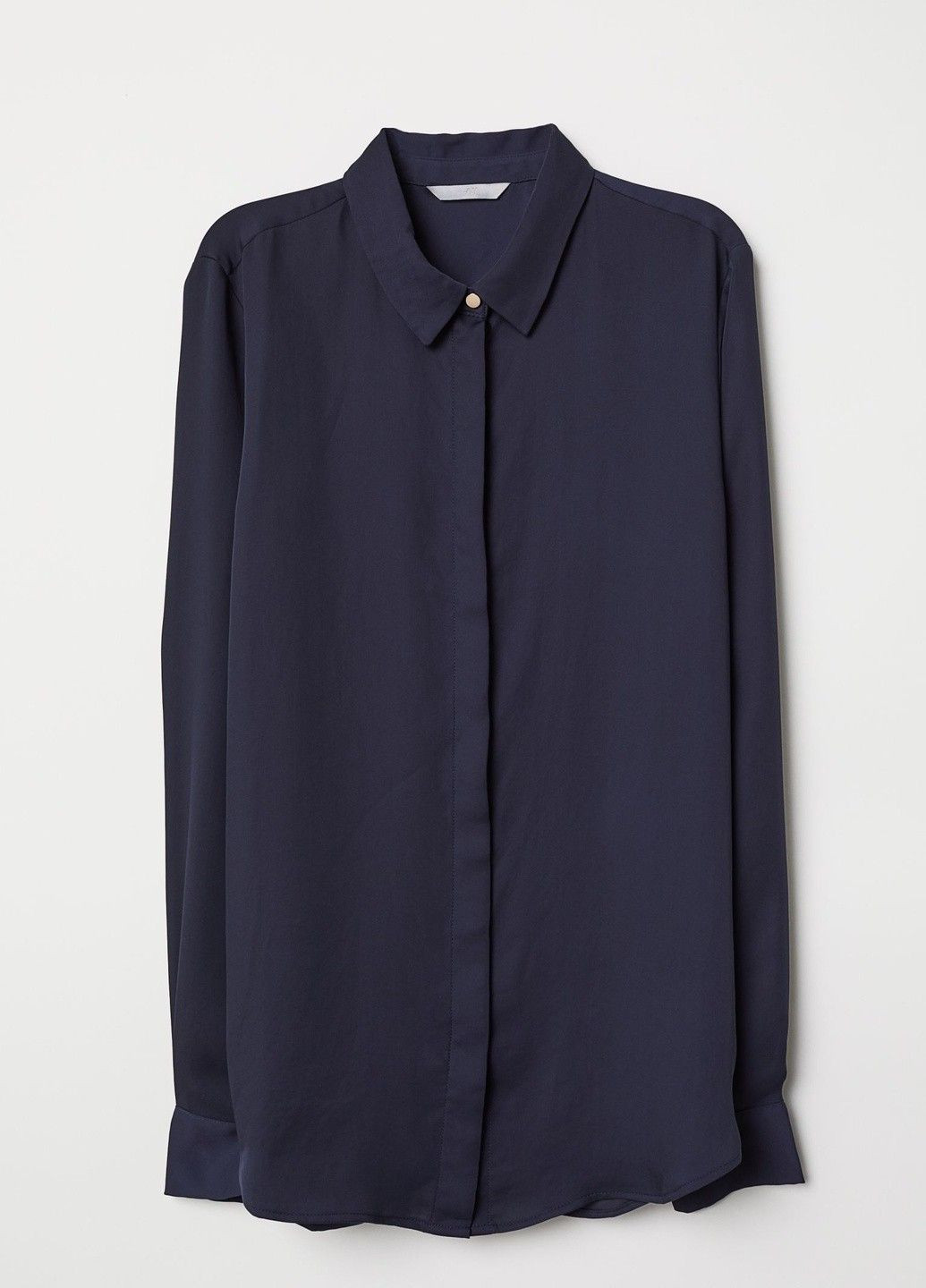 Тёмно-синяя блуза H&M