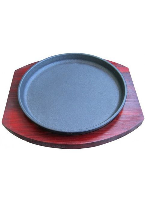 Сковорода 19 см чавунна, з дерев'яною підставкою М-9934 Empire (336882191)