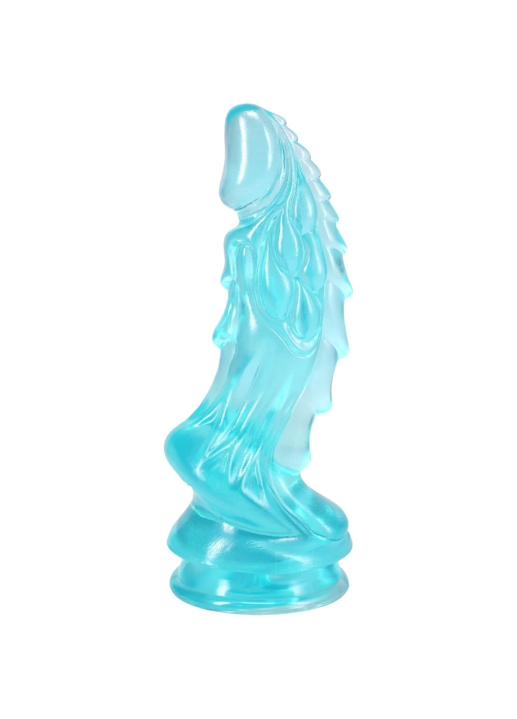 Фентезійний фалоімітатор Crystal Jellies – Invader Dong 8.5 Inch – Teal Doc Johnson (400527349)