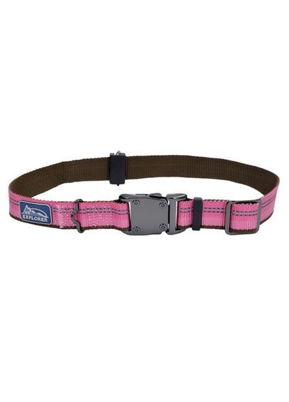 Світловідбивний нашийник для собак K9 Explorer Collar 2.5х4666 см рожевий (76484369414) Coastal (279571173)
