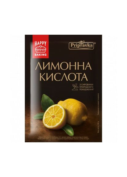 ЛИМОННАЯ КИСЛОТА 20 г ТМ Приправка (366321550)