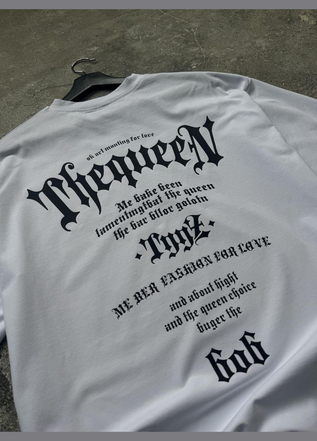 Черно-белая комплект из двух оверсайз футболок🔱 Luna