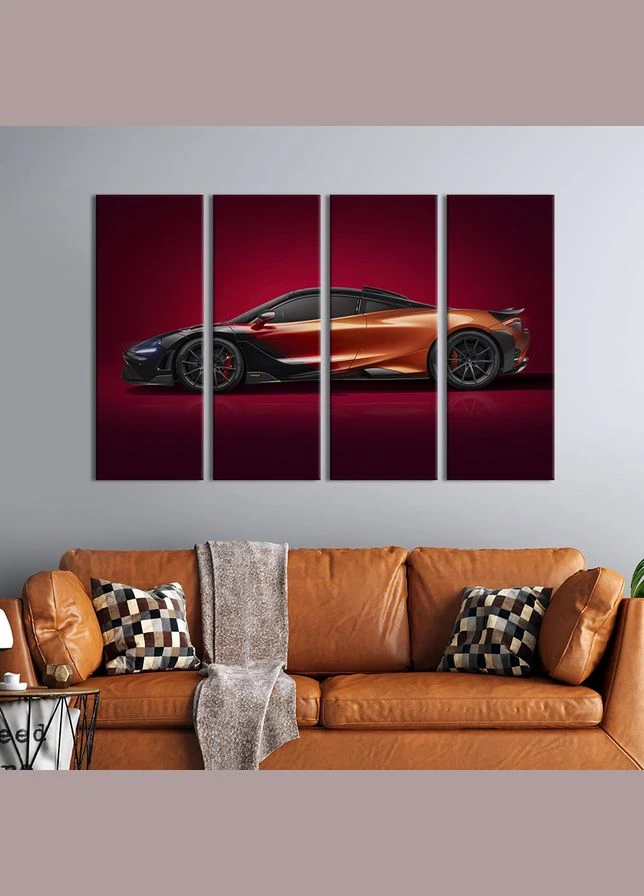 Картина на полотні Люксове авто McLaren 765LT Strata 89x53 см (1377-41) KilArt (380037520)