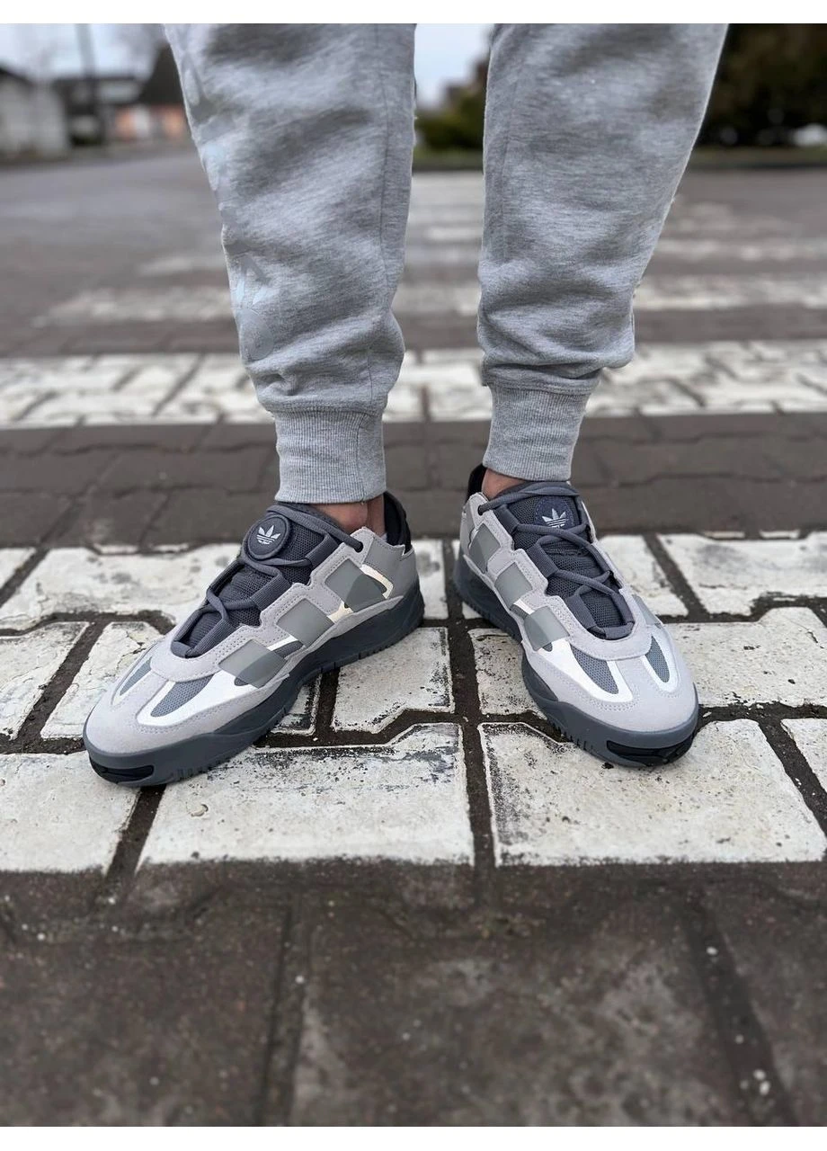 Черные демисезонные кроссовки мужские adidas niteball grey black v2 адидас найтбол черные No Brand