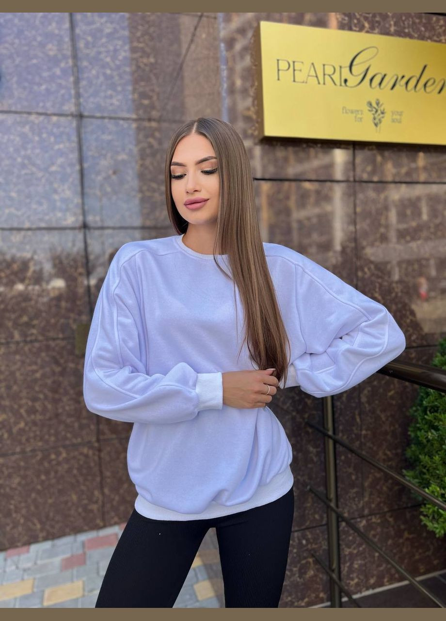 Білий жіночий світшот малюнок без декору (316515595)