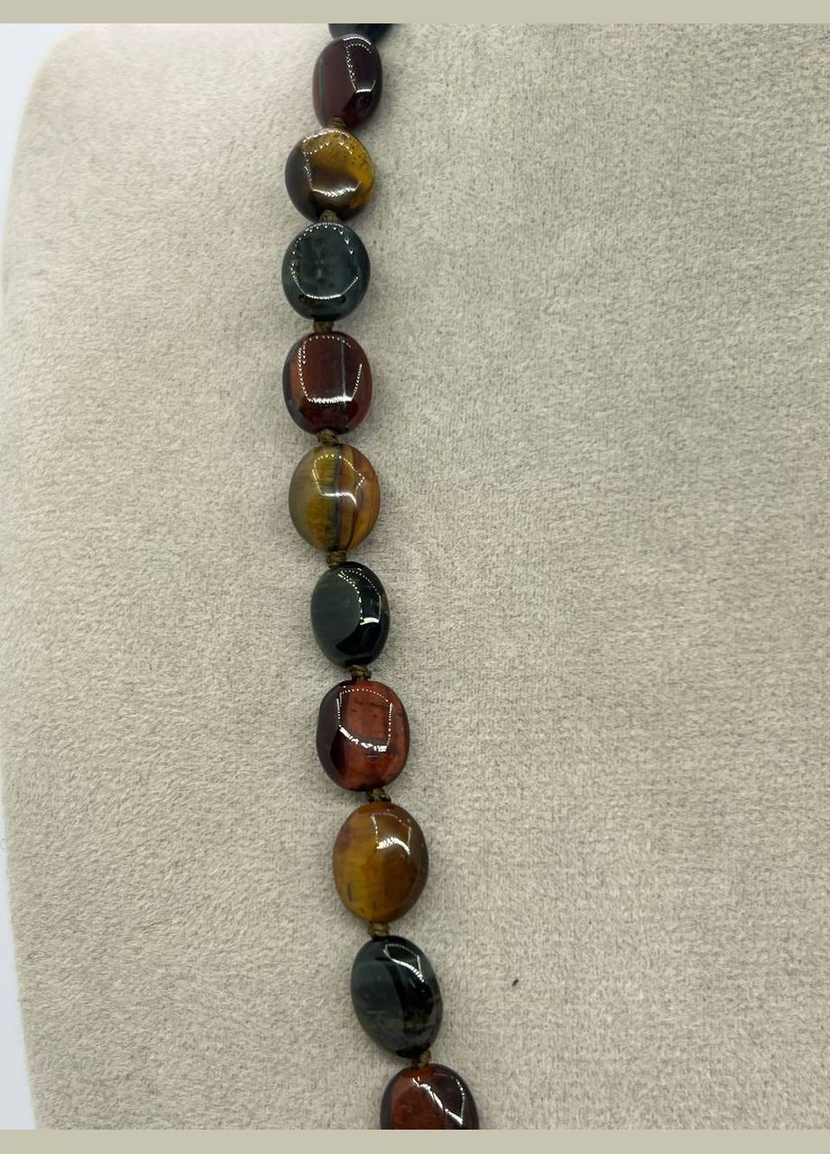 Ожерелье соколиный глаз 44 см Двухцветный 11690 No Brand (311686507)