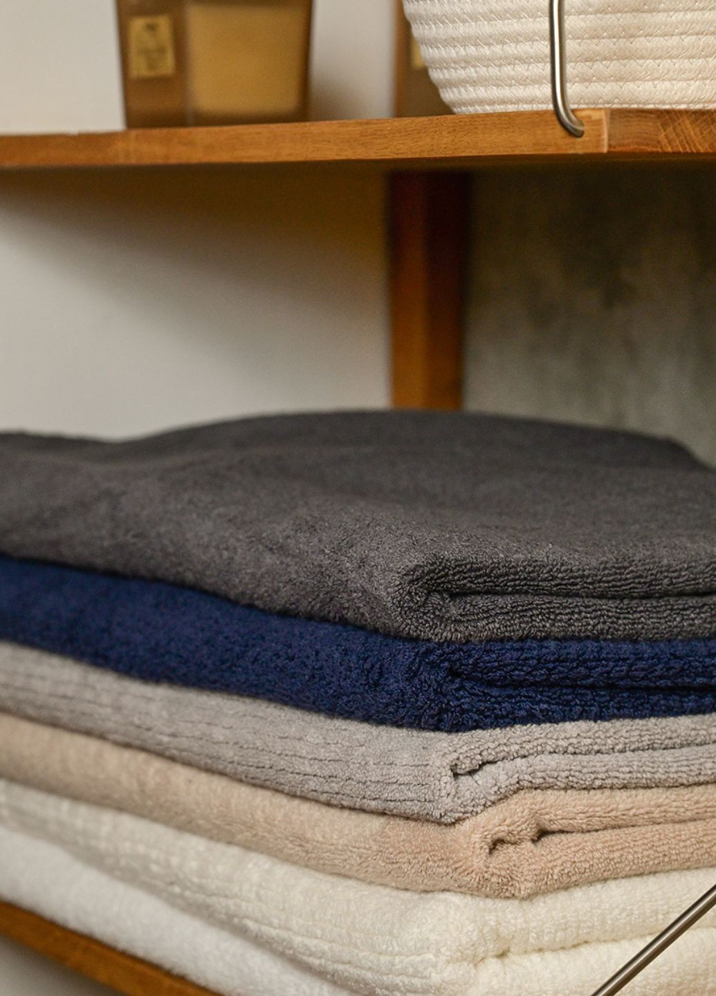 Рушник "Хвиля" 30х50 см MVM однотонний кремовий