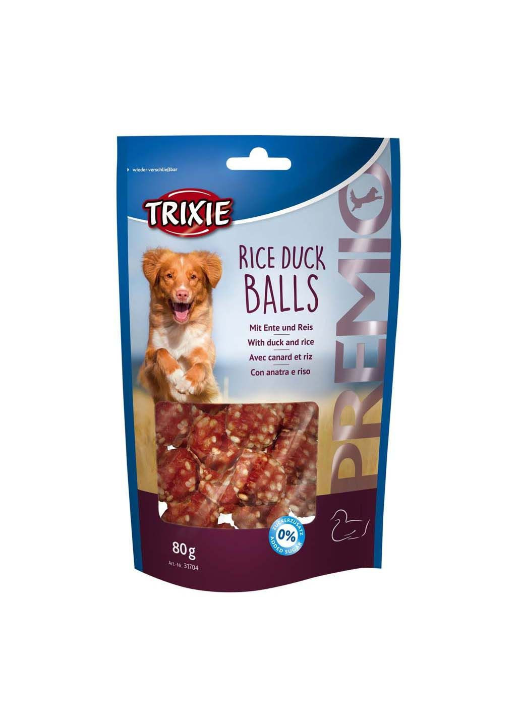 Лакомство для собак 31704 Premio Rice Duck Balls рис/утка 80 г Trixie (285778879)
