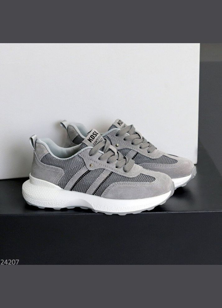 Сірі літні кросівки з перфорацією натур. замш, кросівки, сірі кросівки, кросівки на літо код 24207 KDSL Rih сірі літо (340964188)