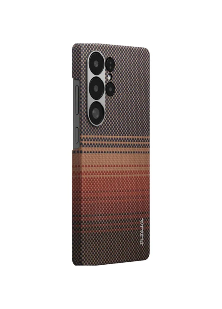 Чехол MagEZ Tactile Woven для Samsung Galaxy S25 Ultra Sunset (KS2503U) [128409] Pitaka (399446210)