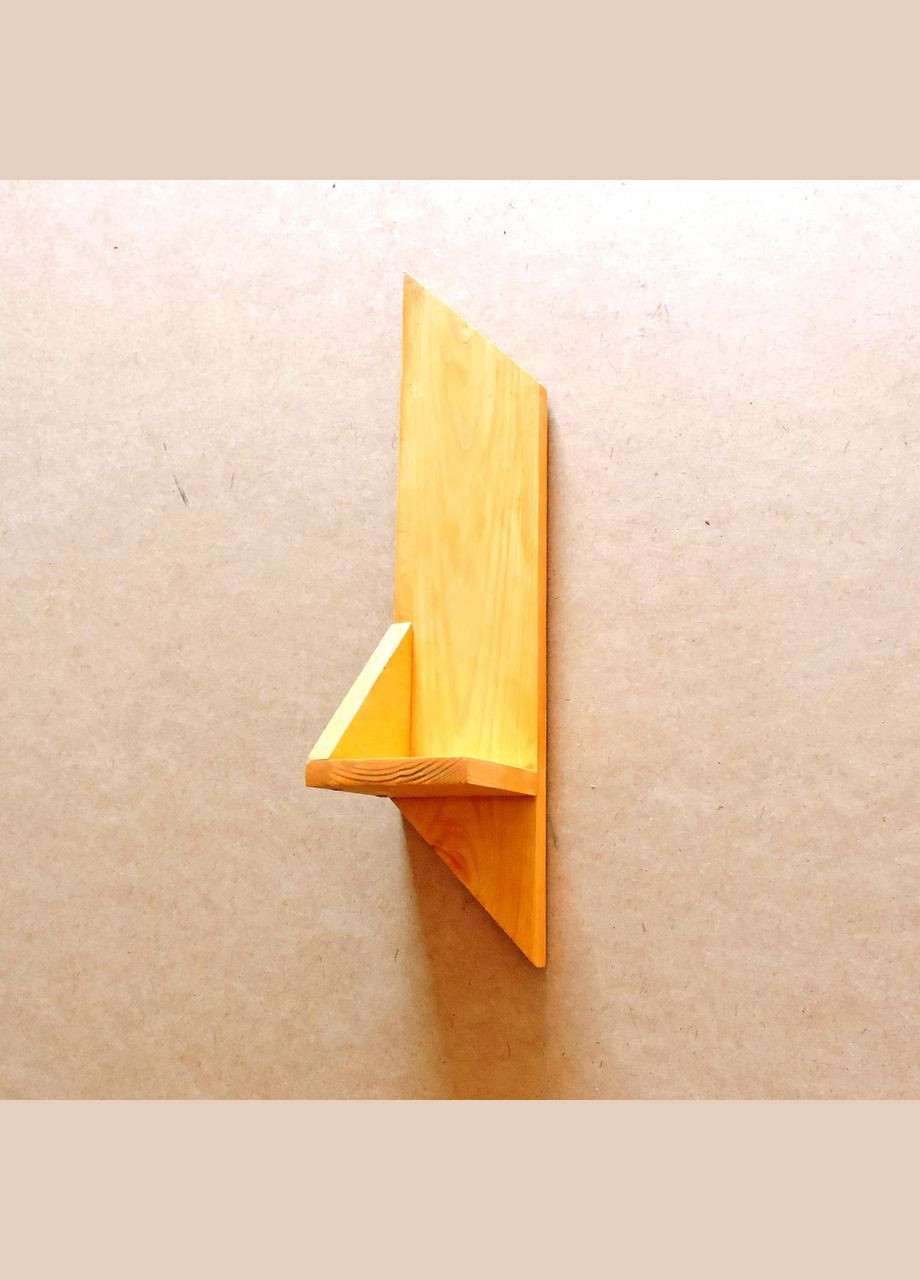 Настенная полка из дерева Эмпайр правая карри (НСП-100103) No Brand (328081124)