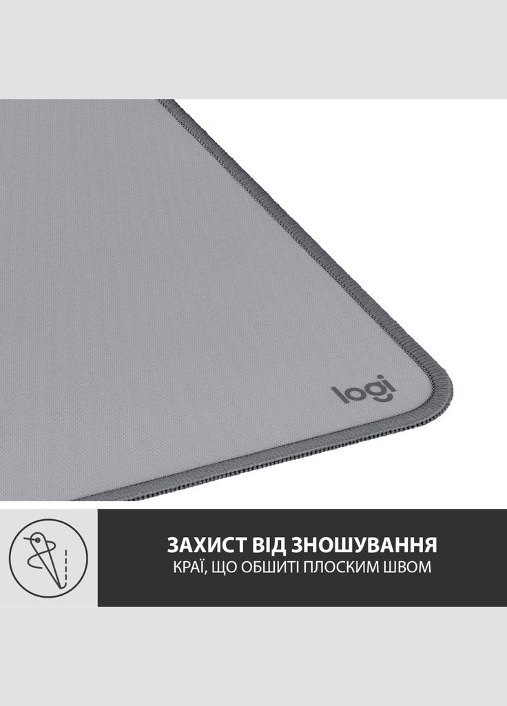 Коврик для мыши Desk Mat Studio Series Mid Grey (956-000052) Logitech (372613284)