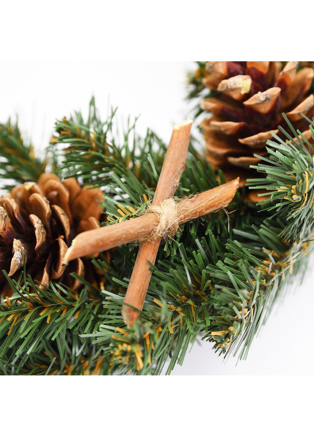 Вінок з прикрасами Різдвяна ніч 40 см Зелений (904204) YES! Fun (369144087)