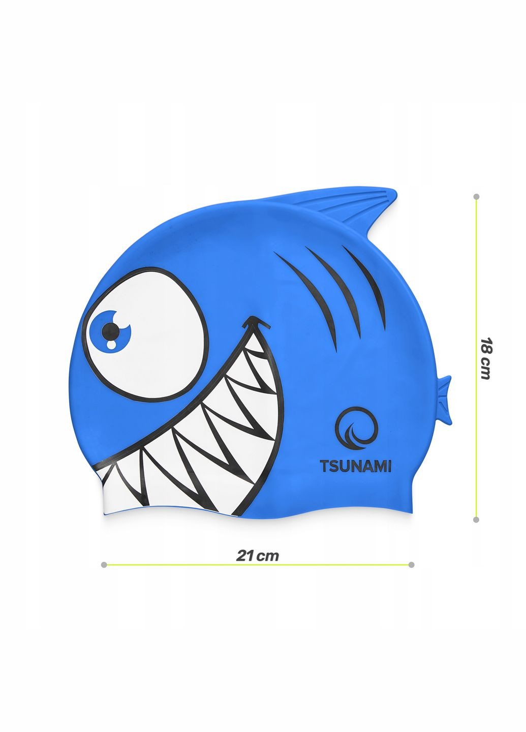 Шапочка для плавания Shark детская Blue (P-5905973401814) TSUNAMI (304252739)